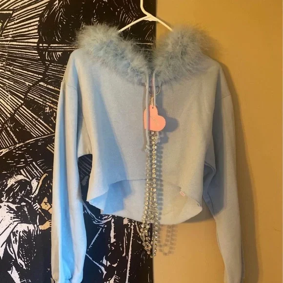 Dollskill bling and fur hoodie xs - Picture 3 of 4